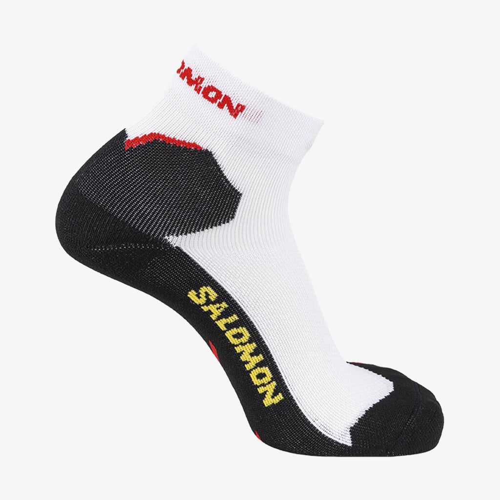 Dámské Ponožky Salomon SPEEDCROSS ANKLE Bílé Černé Žluté | 478136OXS