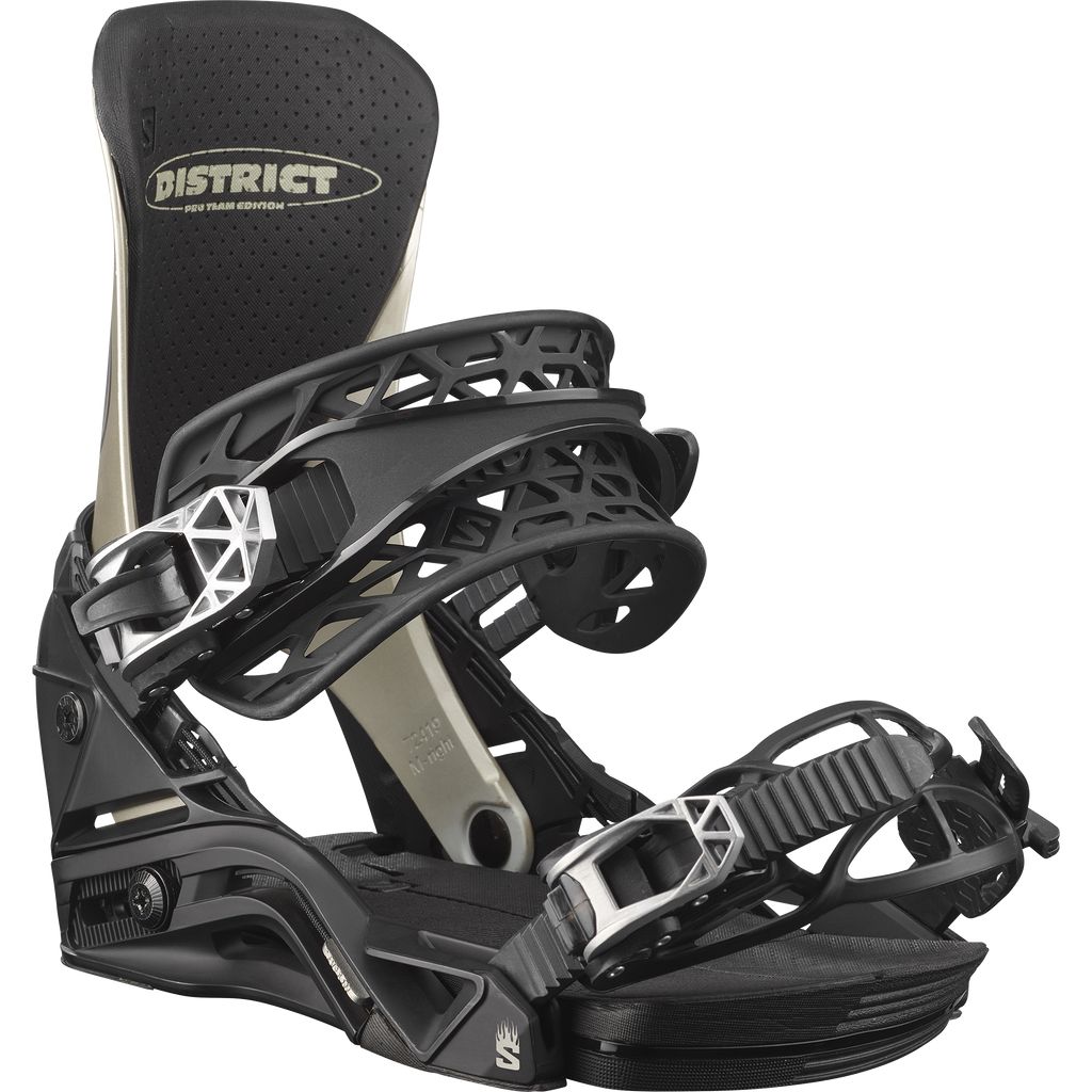 Pánské Bindings Salomon DISTRICT PRO TEAM SNOWBOARD Metal Zlaté | 172603NUV