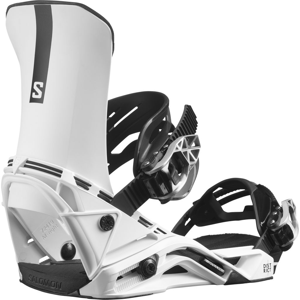 Pánské Bindings Salomon DISTRICT SNOWBOARDS Bílé | 806594YXF