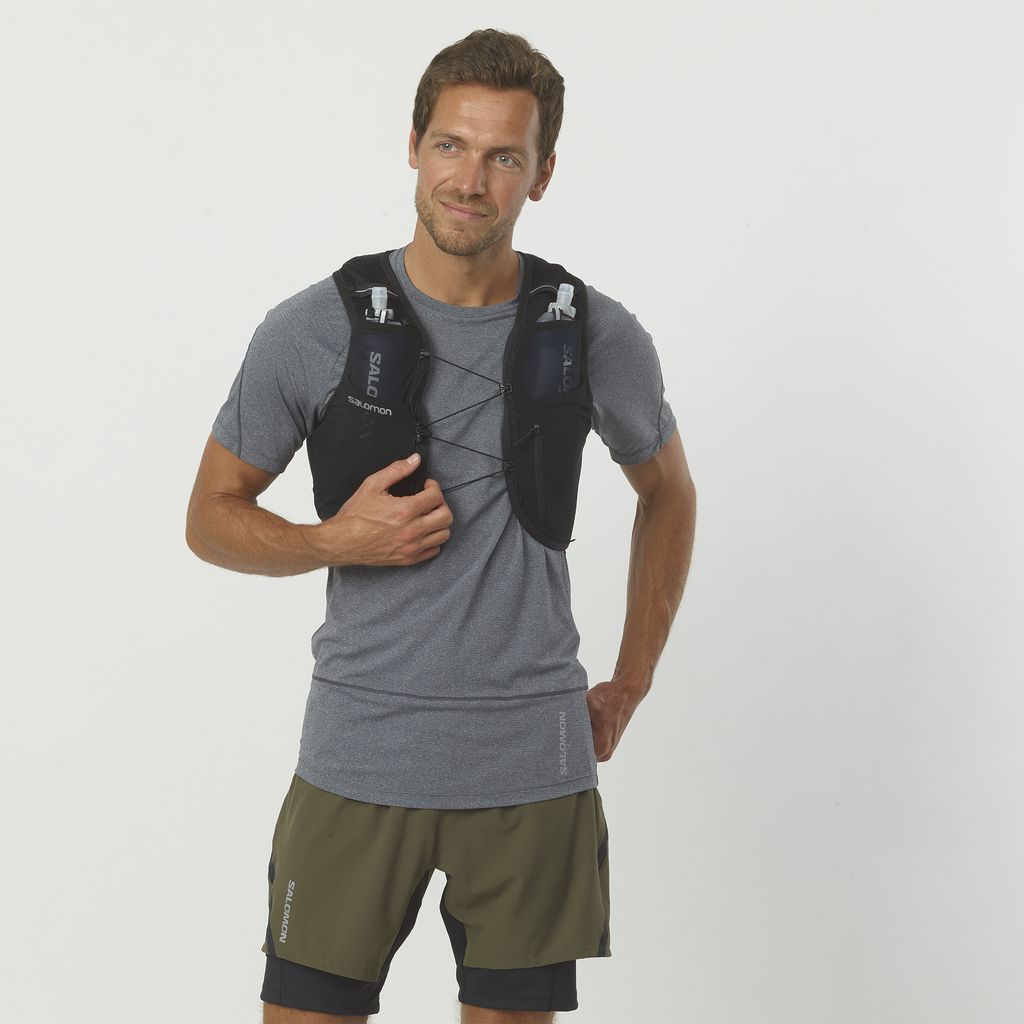 Pánské Běžecké balíčky Salomon Active Skin 8 Set Hydration Pack Černé | 218034IDP