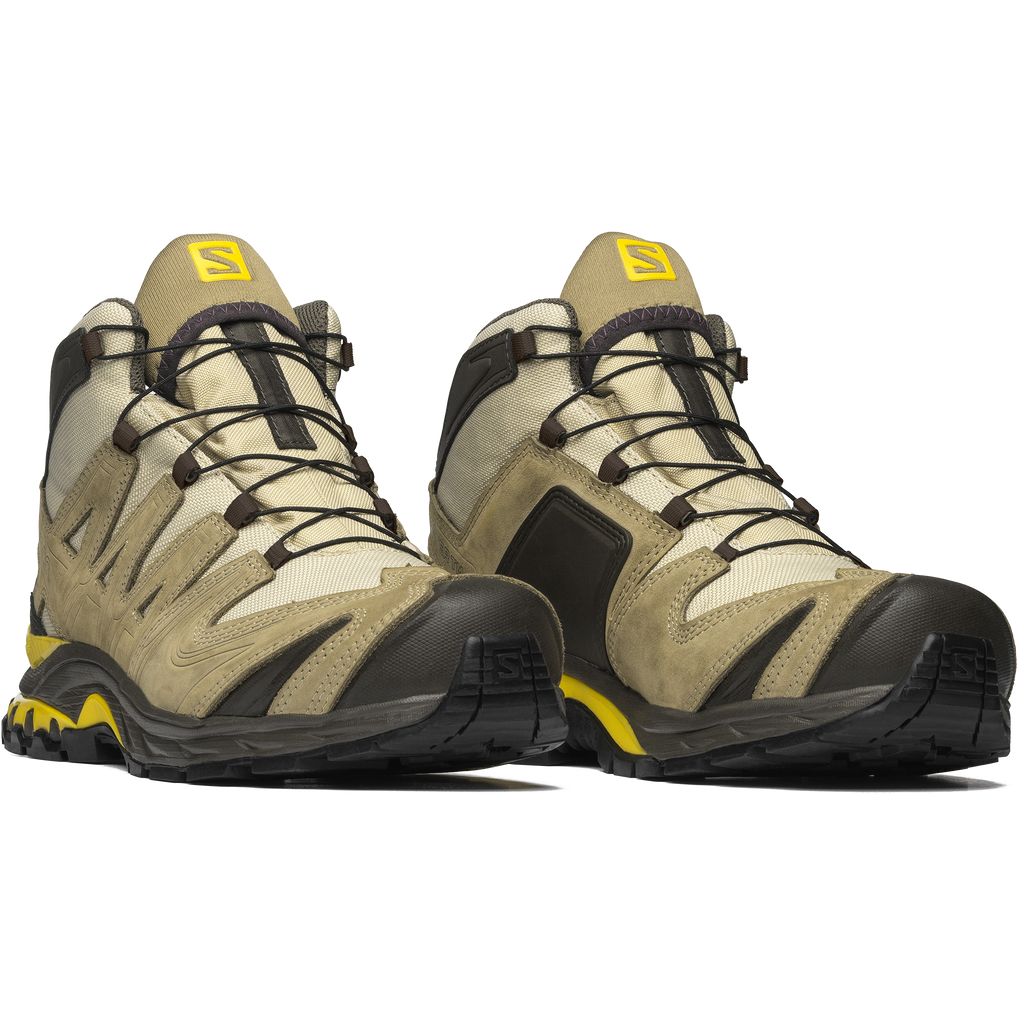 Pánské Tenisky Salomon XA PRO 3D MID GORE-TEX FOR BETTER GIFT SHOP Hnědé Hnědé Žluté | 136289HQT