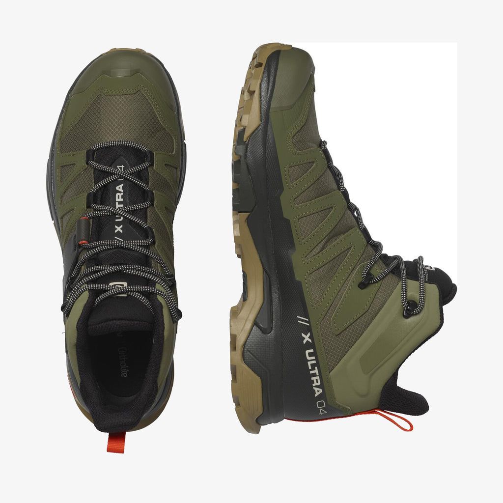 Pánské Turistické Boty Salomon X ULTRA 4 MID GTX Tmavě Zelene | 375091MOB