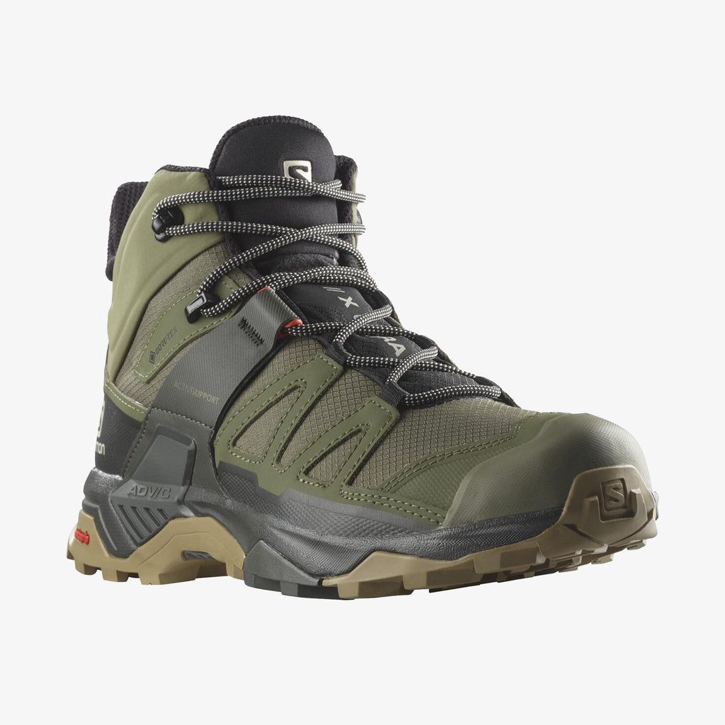 Pánské Turistické Boty Salomon X ULTRA 4 MID GTX Tmavě Zelene | 375091MOB