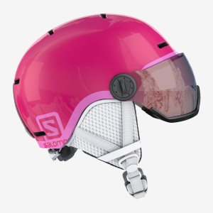 Dětské Helmy Salomon Grom Visor Růžové | 341652IHR